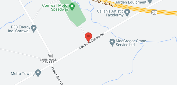 map of N/A CORNWALL CENTRE ROAD